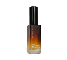 Load image into Gallery viewer, Dropper bottle of Renew Facial Serum – plant-based anti-aging skincare