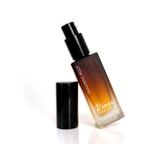Load image into Gallery viewer, Renew Facial Serum in amber glass dropper bottle – natural hydrating serum with vitamin C and hyaluronic acid