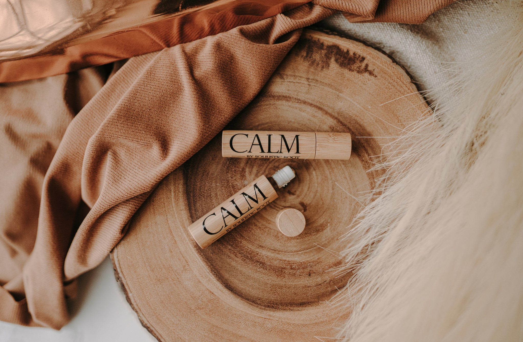 Calm Roll On Essential Oil Stress Relief Sandalwood Vetiver