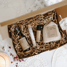 Load image into Gallery viewer, Gift Set- Shower Spray, Relax Roller, Oatmeal Soak &amp; Rose Bath Salt
