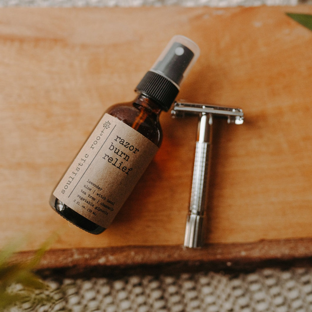 Natural Razor Burn Relief After Shave Spray With Vitamin E